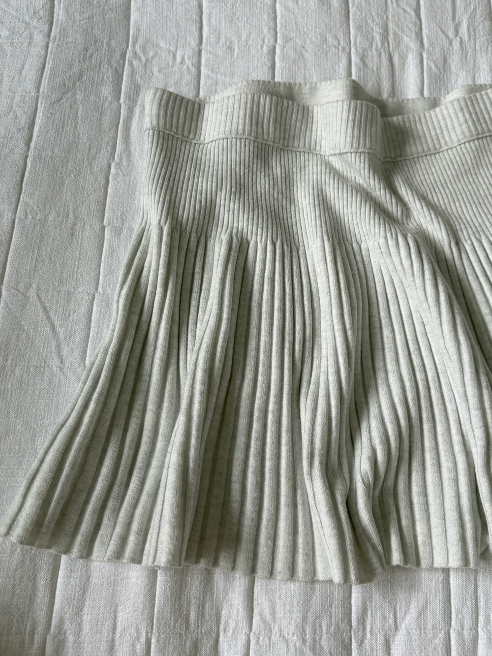 Pleated Knit Mini Skirt AERIE